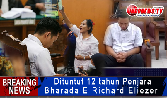 Dituntut 12 Tahun Penjara Bharada E Richard Eliezer Tertunduk Menangis ...